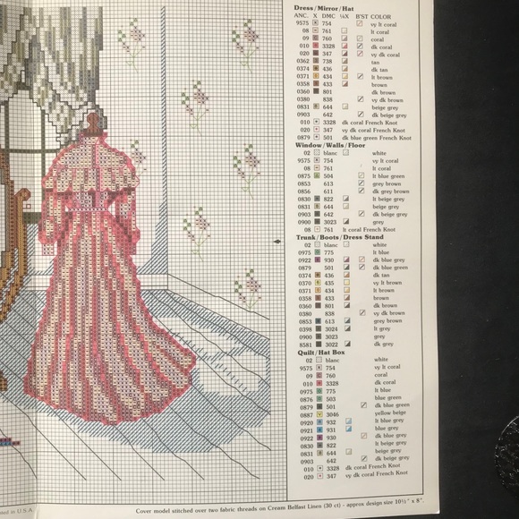 Cross Stitch Pattern Reflections of the Past Paula Vaughan Leaflet 471 Book 5 - Picture 4 of 6